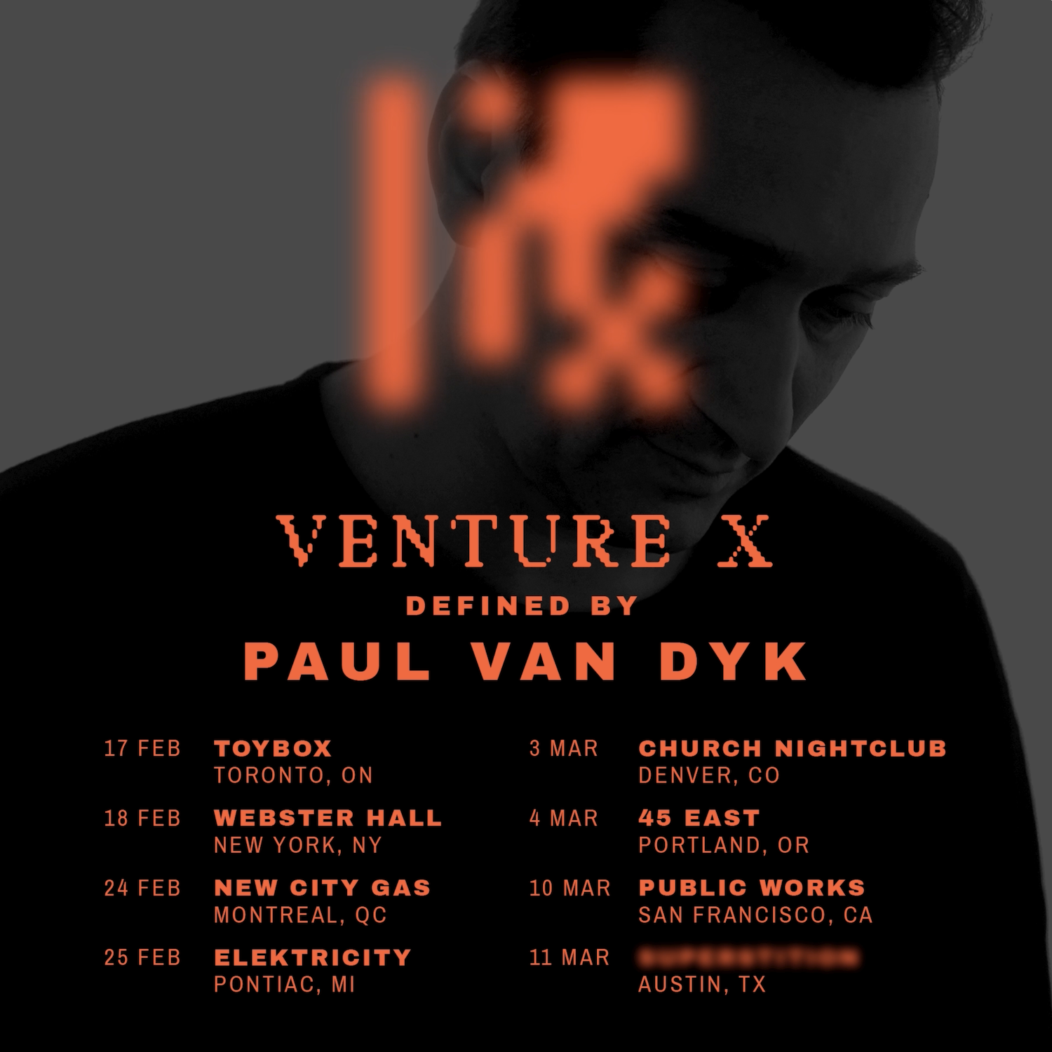 VENTURE X defined by Paul van Dyk